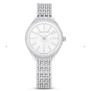 Swarovski Crystal-Embellished Silver Watch